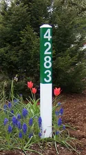 address sign vertical 4x4