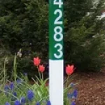 address sign vertical 4x4